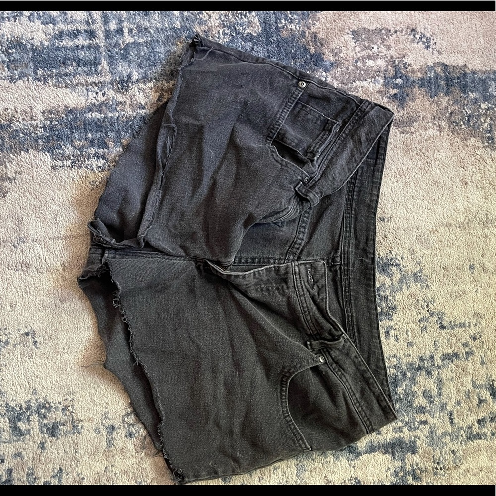 Vintage black cutoff jean shorts